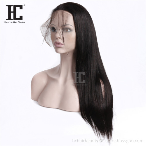 Straight  Wig Lace Front Human Hair Wigs Invisible Remy Human Hair PrePlucked Bleached Knots New Products